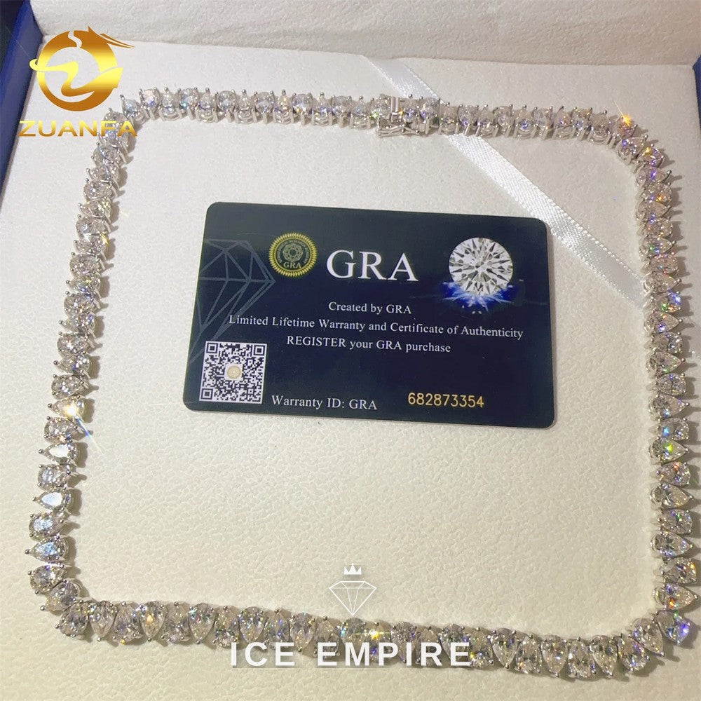 Iced Out Rose Gold Plated Moissanite Cuban Chain