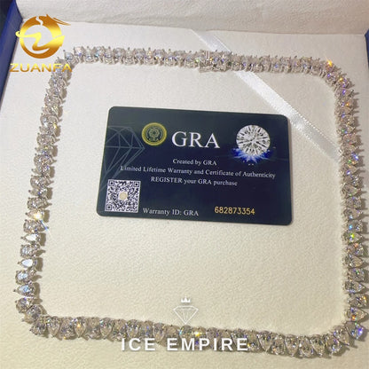 Iced Out Rose Gold Plated Moissanite Cuban Chain