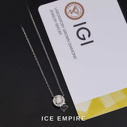 Iced Out 925 Silver Lab Grown Diamond Pendant