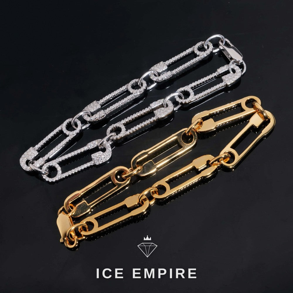 Iced Out 925 Silver Moissanite Bracelet