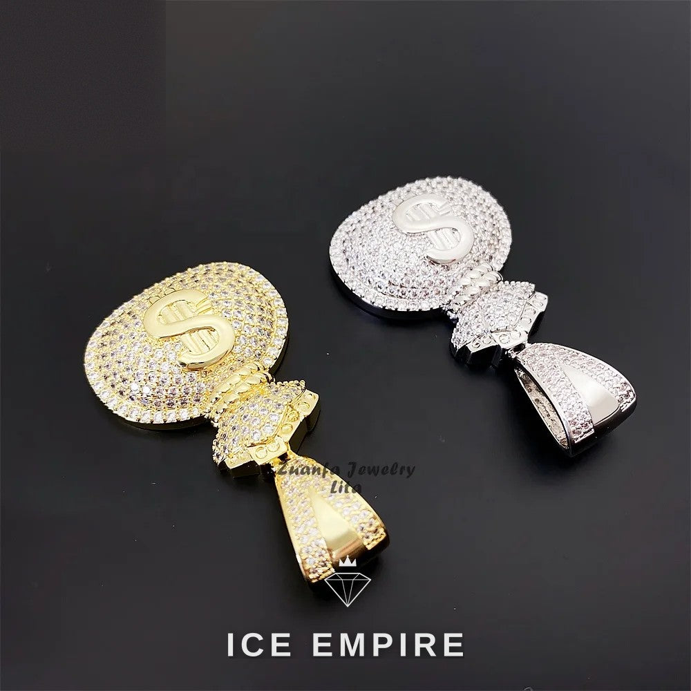 Iced Out 925 Silver Pendant