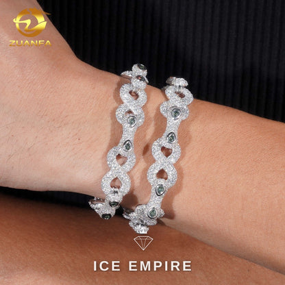 Iced Out 925 Silver Moissanite Cuban Chain