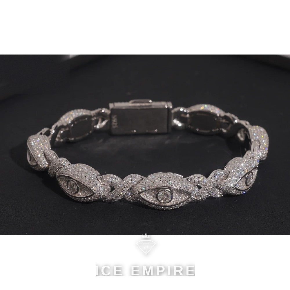 Iced Out 925 Silver Moissanite Cuban Chain