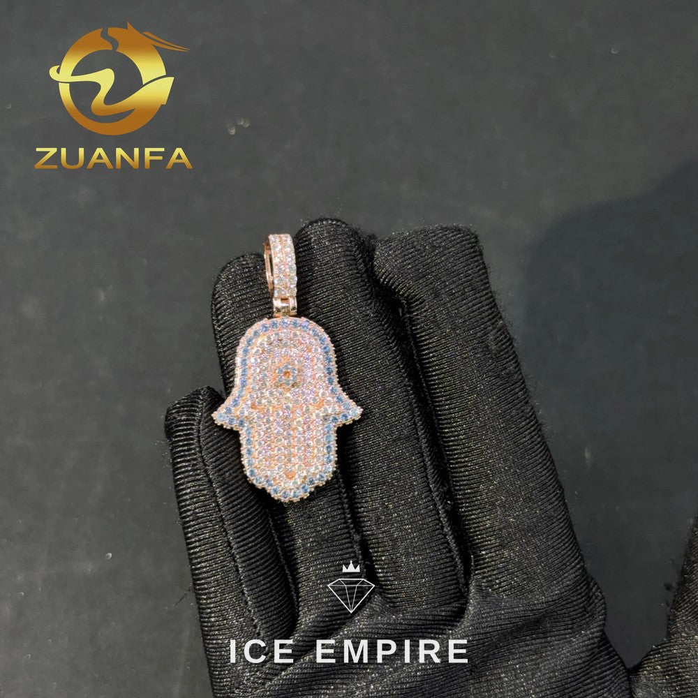 Iced Out Rose Gold Plated Pendant