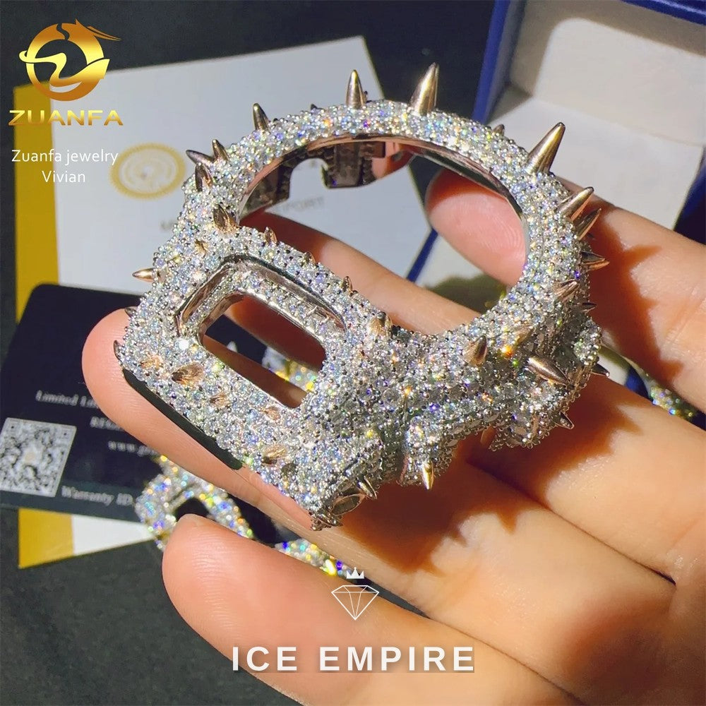 Iced Out 925 Silver Moissanite Watch