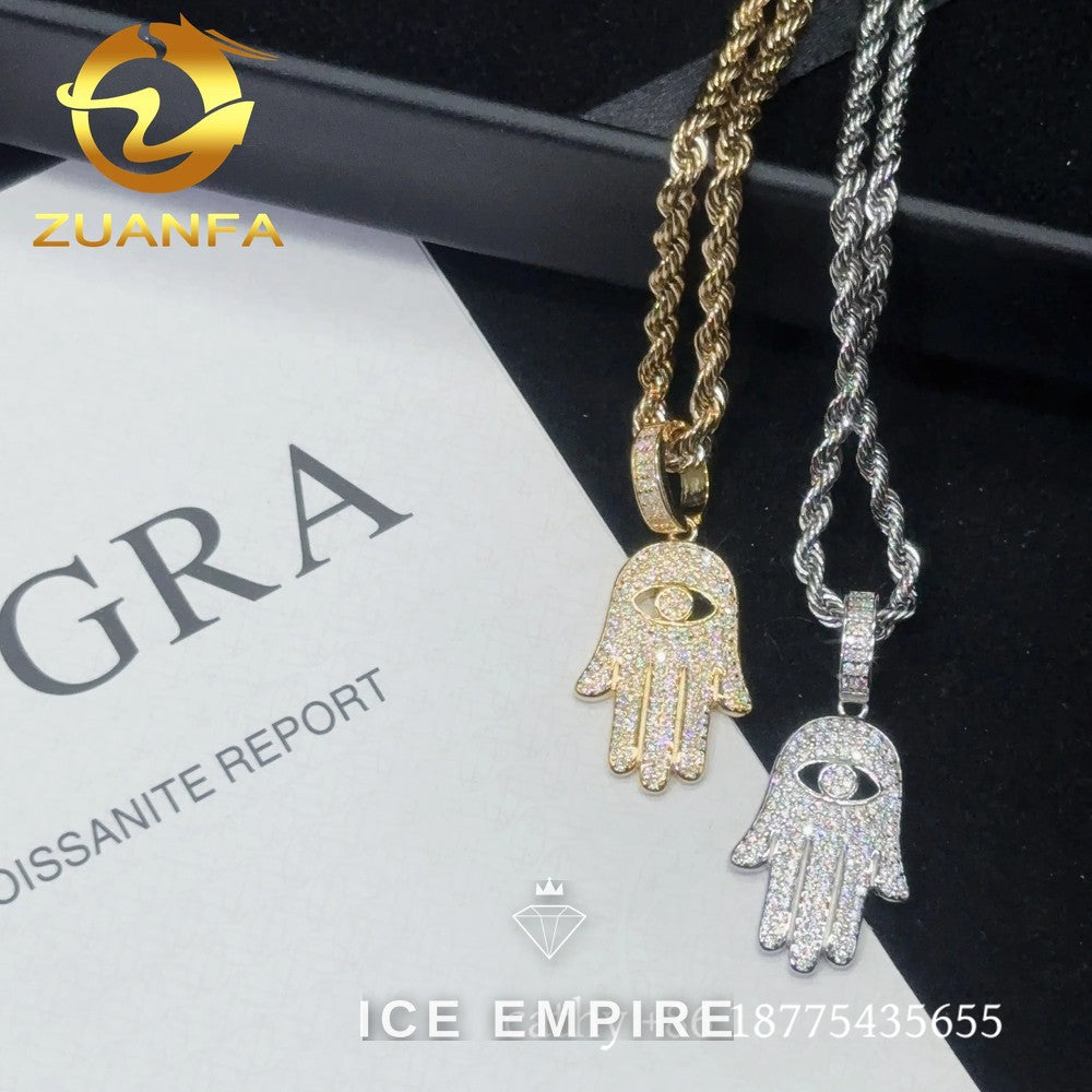 Iced Out Rose Gold Plated Moissanite Rope Chain
