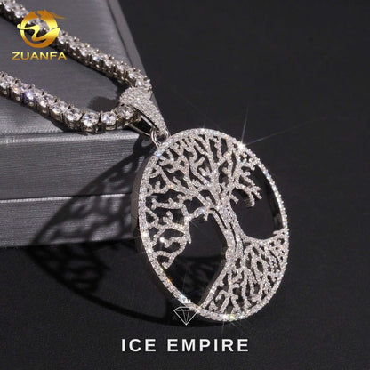 Iced Out Rose Gold Plated Moissanite Pendant