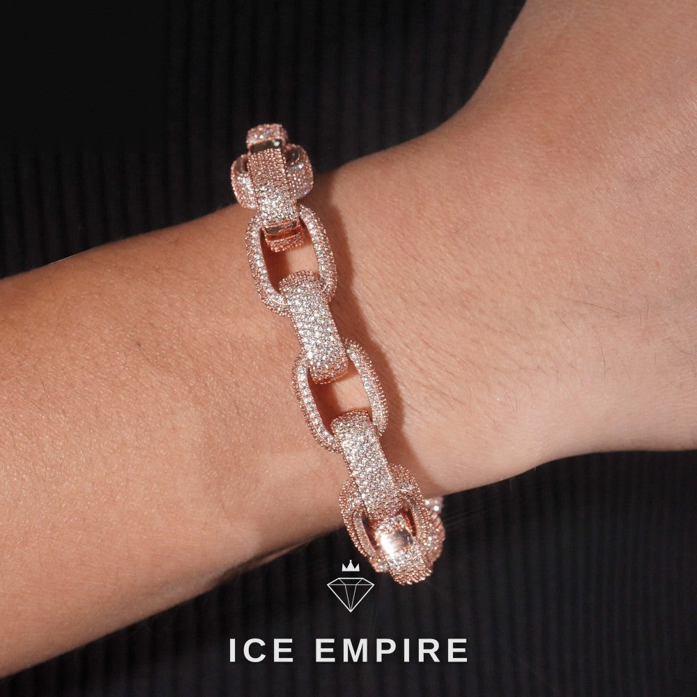 Iced Out 925 Silver Moissanite Cuban Chain