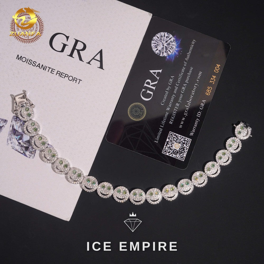 Iced Out Rose Gold Plated Moissanite Bracelet
