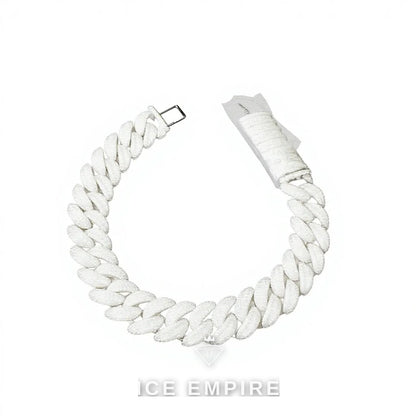 Iced Out 925 Silver Moissanite Cuban Chain