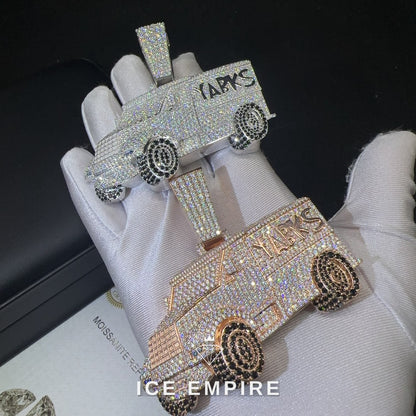 Iced Out 925 Silver Pendant