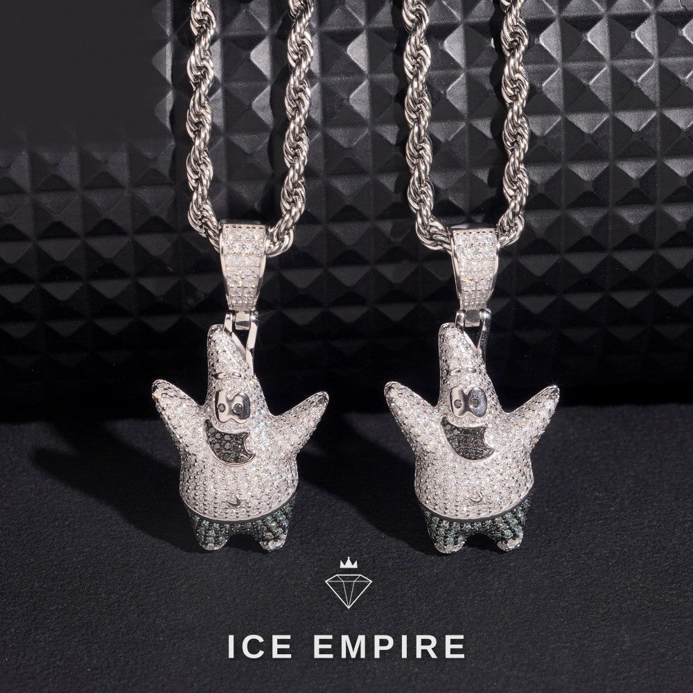 Iced Out 925 Silver Moissanite Pendant