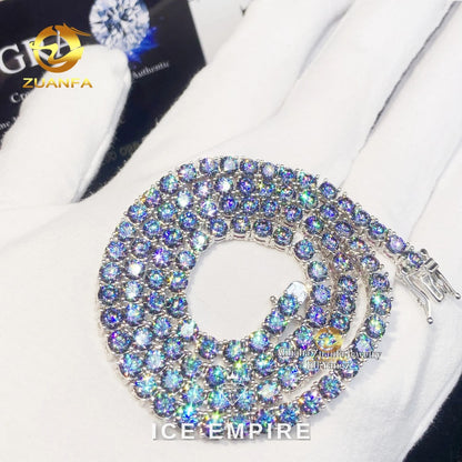 Iced Out Rose Gold Plated Moissanite Cuban Chain