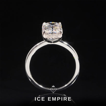 Iced Out Gold Plated Moissanite Wedding Band