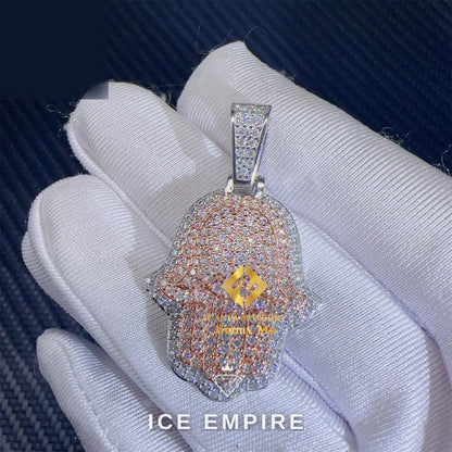 Iced Out Cross Gold Plated Pendant