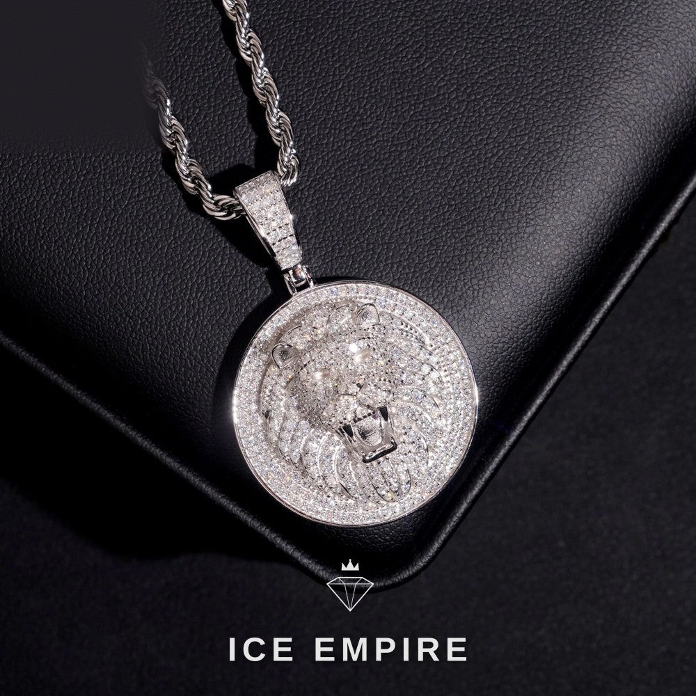 Iced Out 925 Silver Moissanite Pendant
