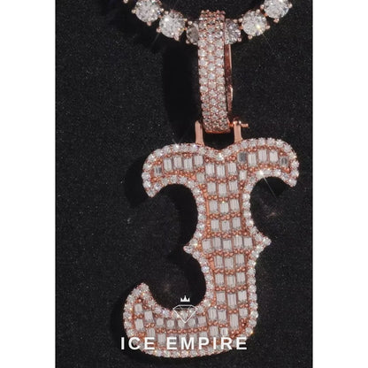 Iced Out 925 Silver Pendant