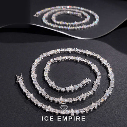 Iced Out 925 Silver Moissanite Cuban Chain
