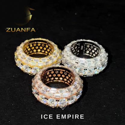 Iced Out 925 Silver Moissanite Cuban Chain