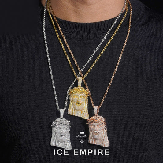 Iced Out Gold Plated Moissanite Pendant