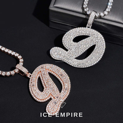 Iced Out 925 Silver Moissanite Pendant