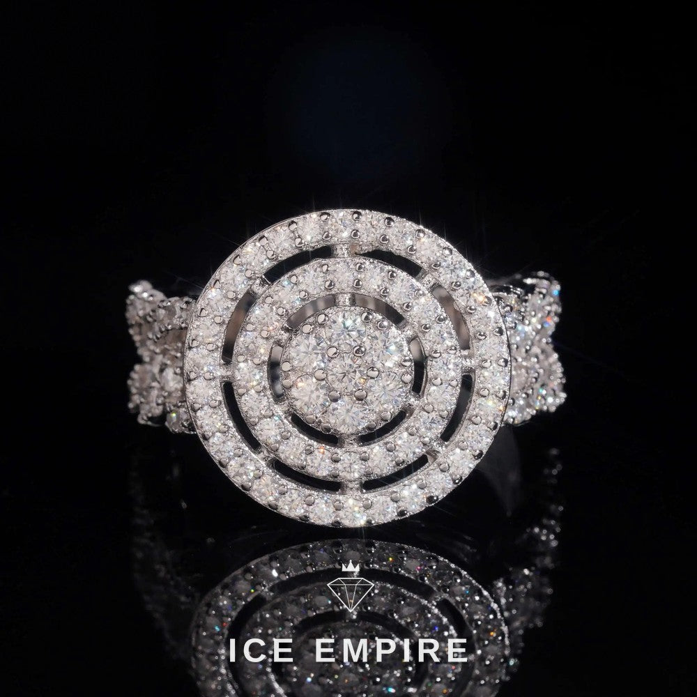 Iced Out Baguette 925 Silver Moissanite Ring