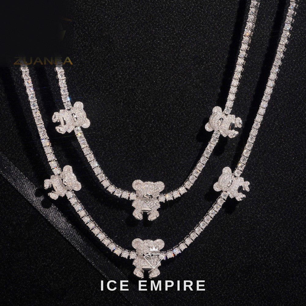 Iced Out Rose Gold Plated Moissanite Cuban Chain