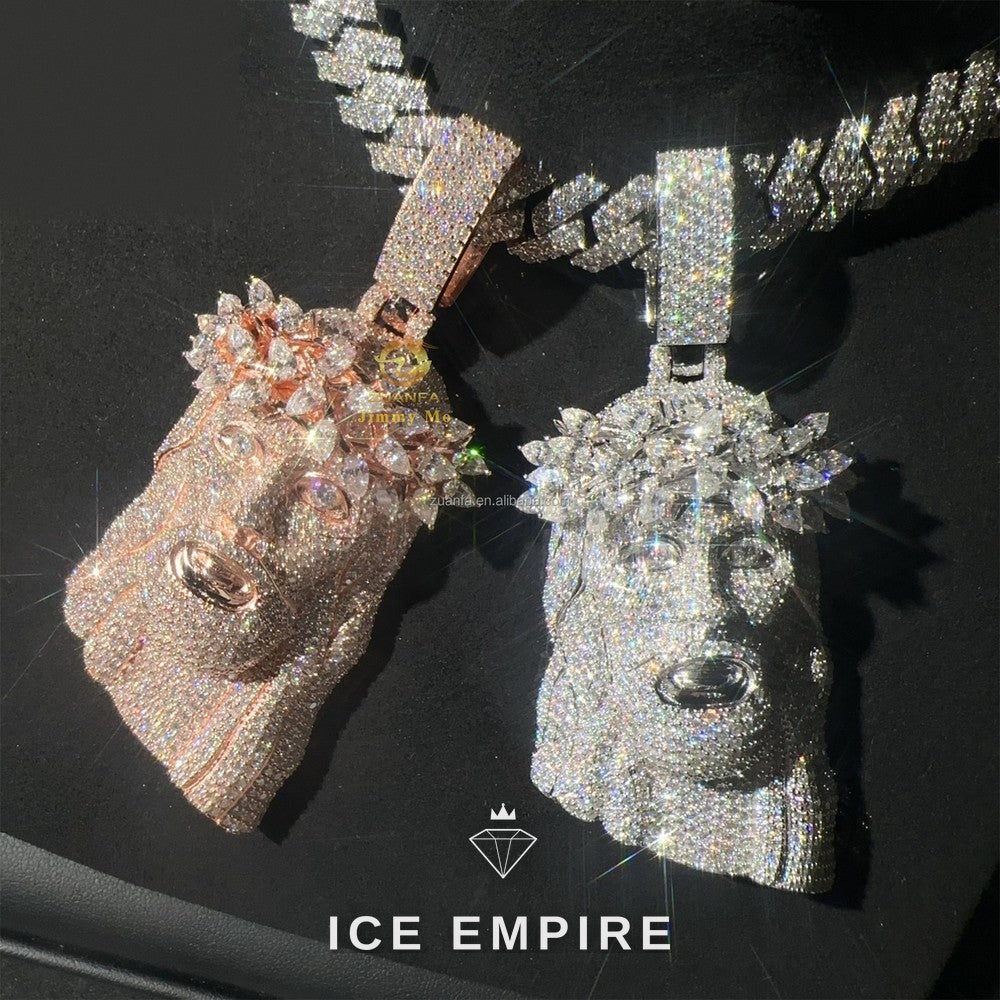 Iced Out 925 Silver Cuban Chain