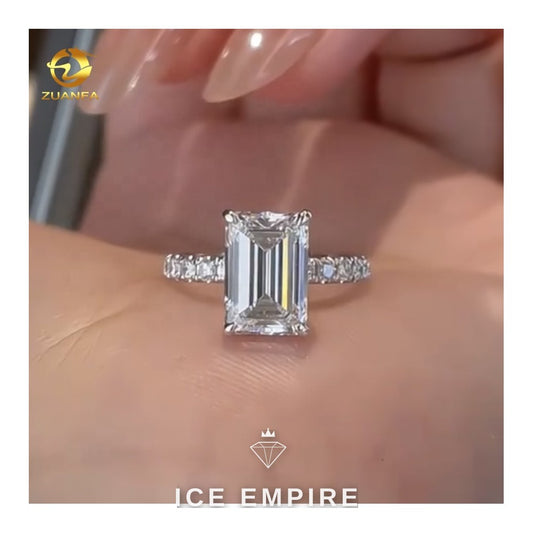 Iced Out Gold Plated Lab Grown Diamond Ring