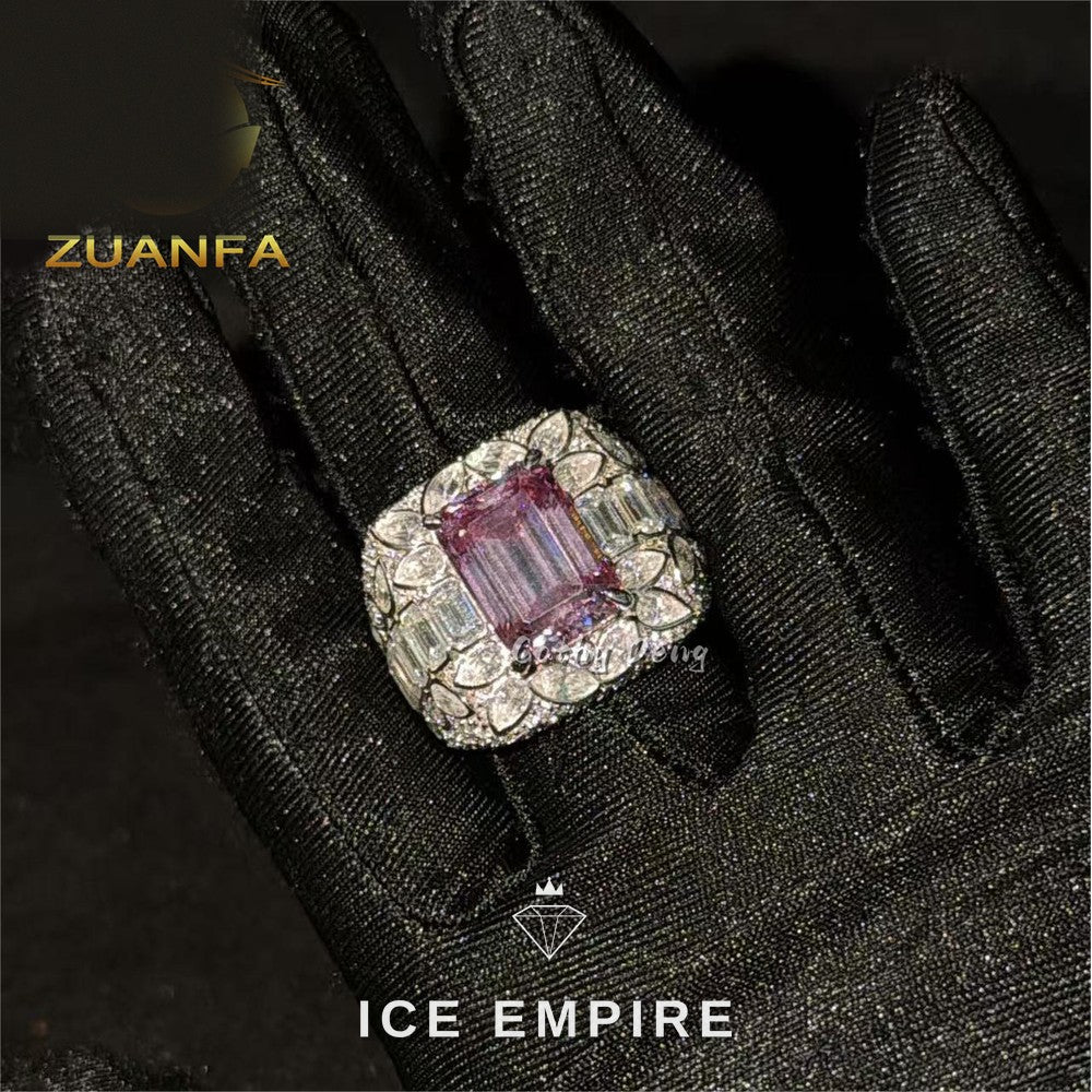 Iced Out 925 Silver Moissanite Cuban Chain