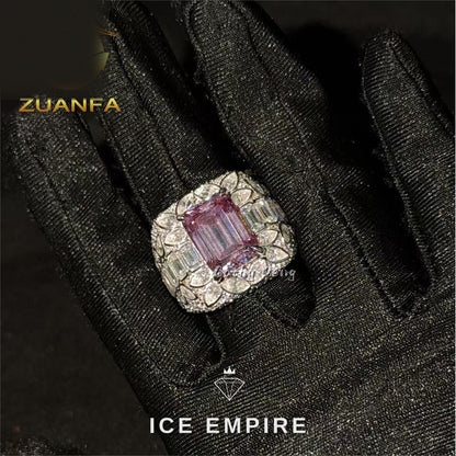 Iced Out 925 Silver Moissanite Cuban Chain