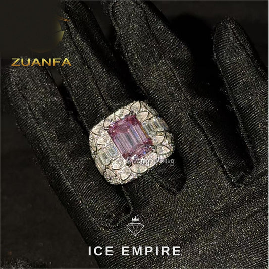 Iced Out 925 Silver Moissanite Cuban Chain