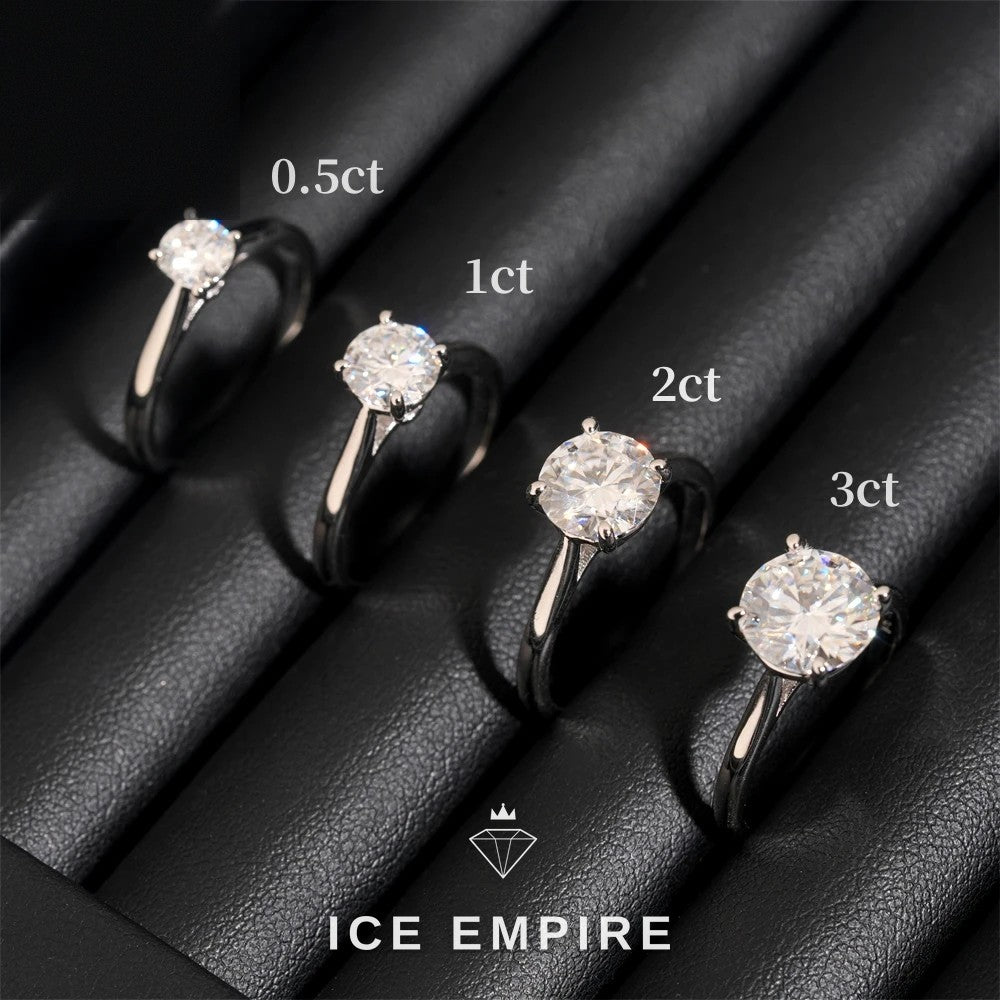 Iced Out 925 Silver Moissanite Wedding Band