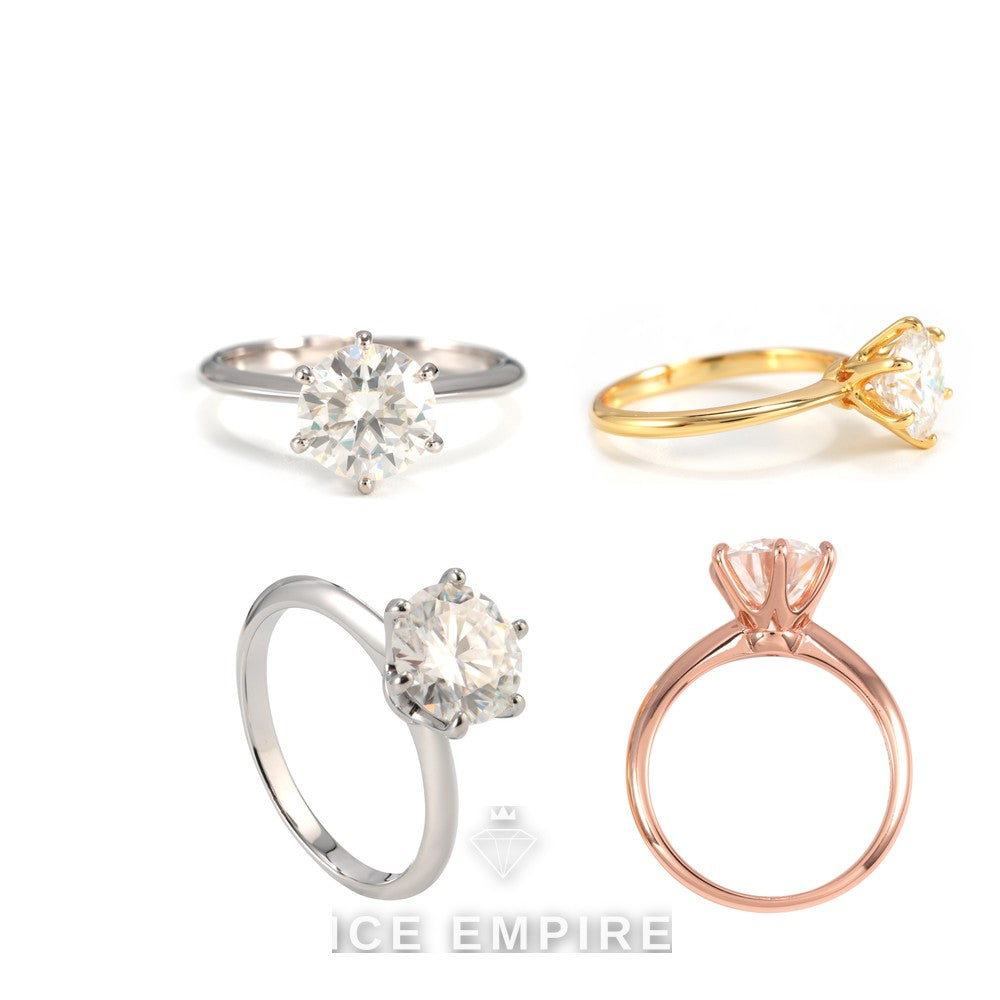 Iced Out 925 Silver Moissanite Wedding Band