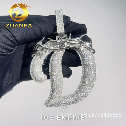 Iced Out Rose Gold Plated Moissanite Cuban Chain