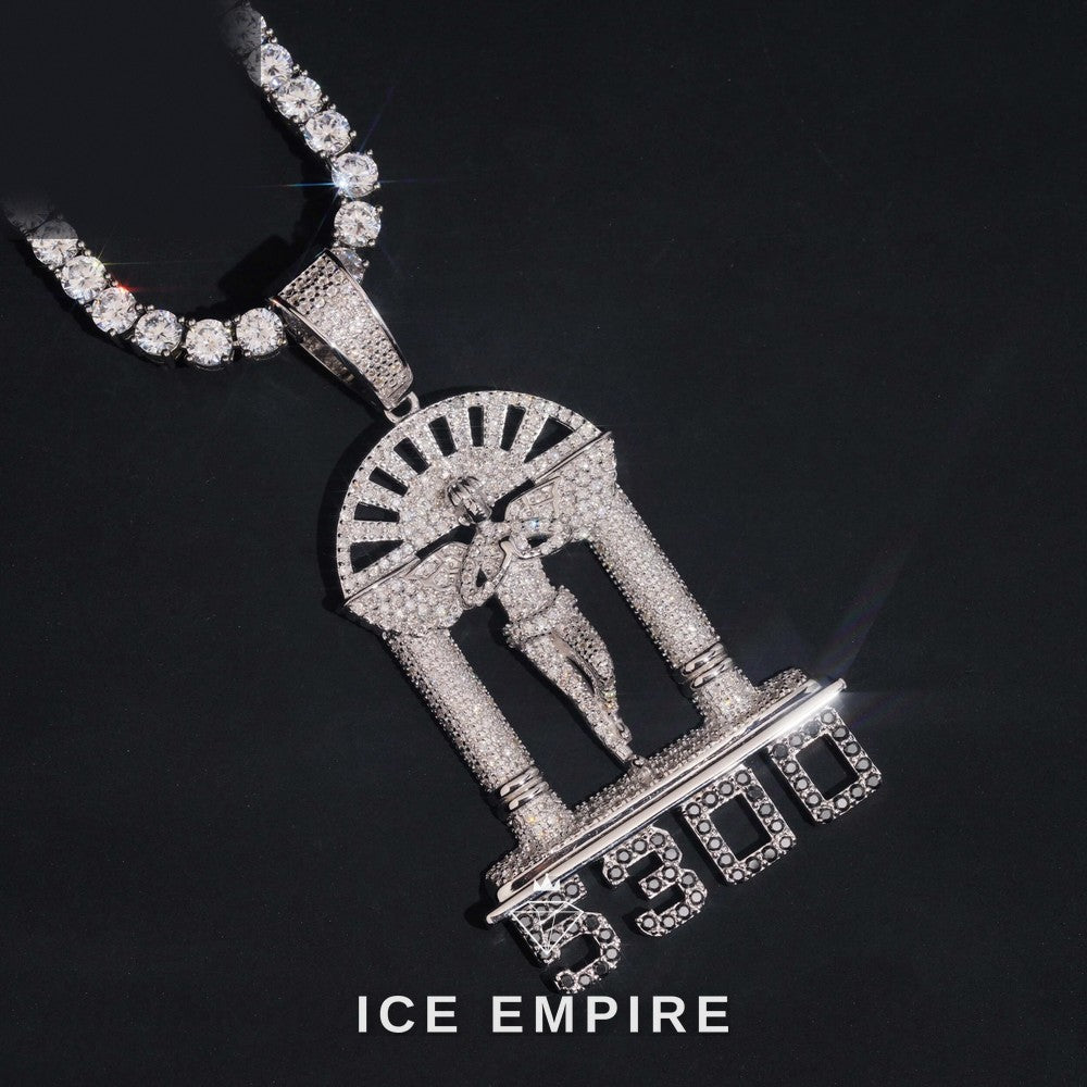 Iced Out 925 Silver Pendant