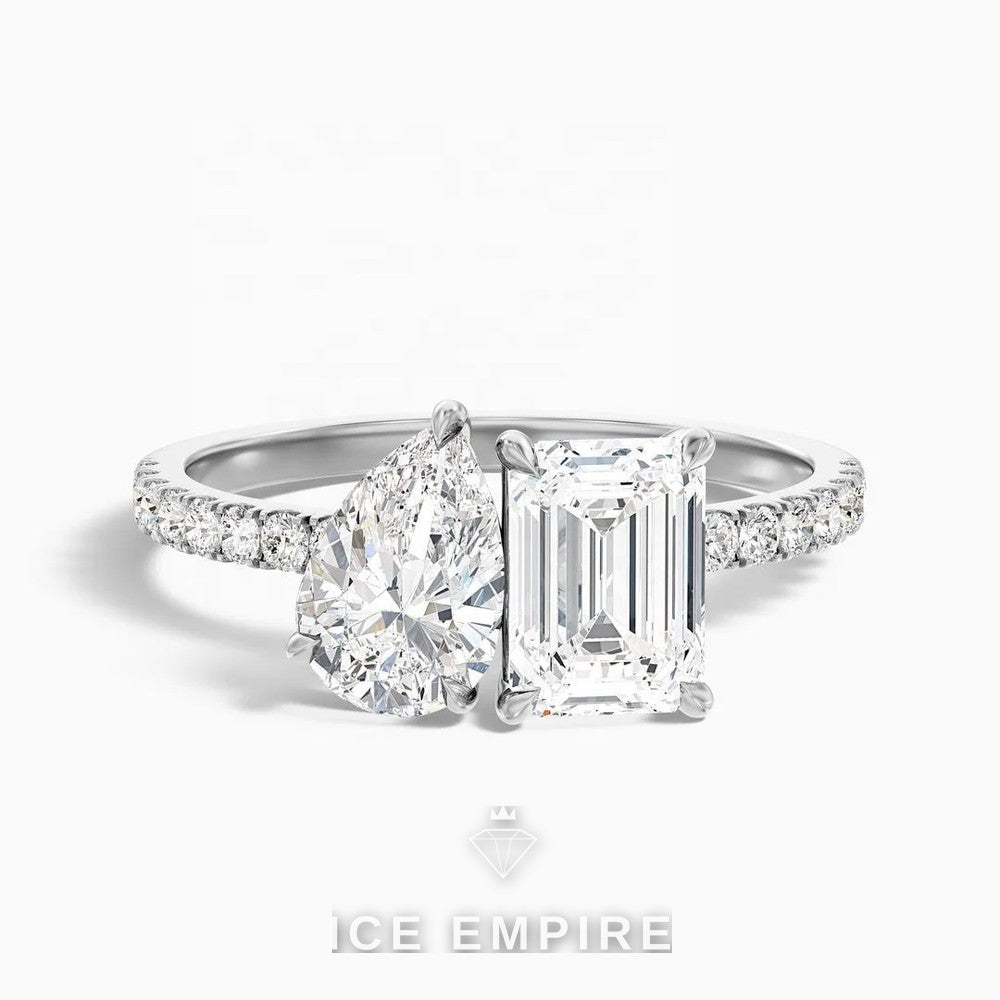 Iced Out Gold Plated Lab Grown Diamond Ring