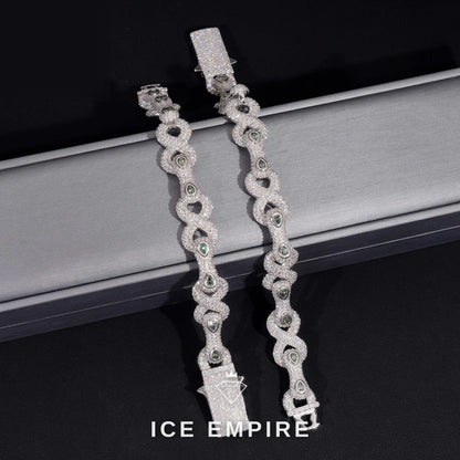 Iced Out 925 Silver Moissanite Cuban Chain
