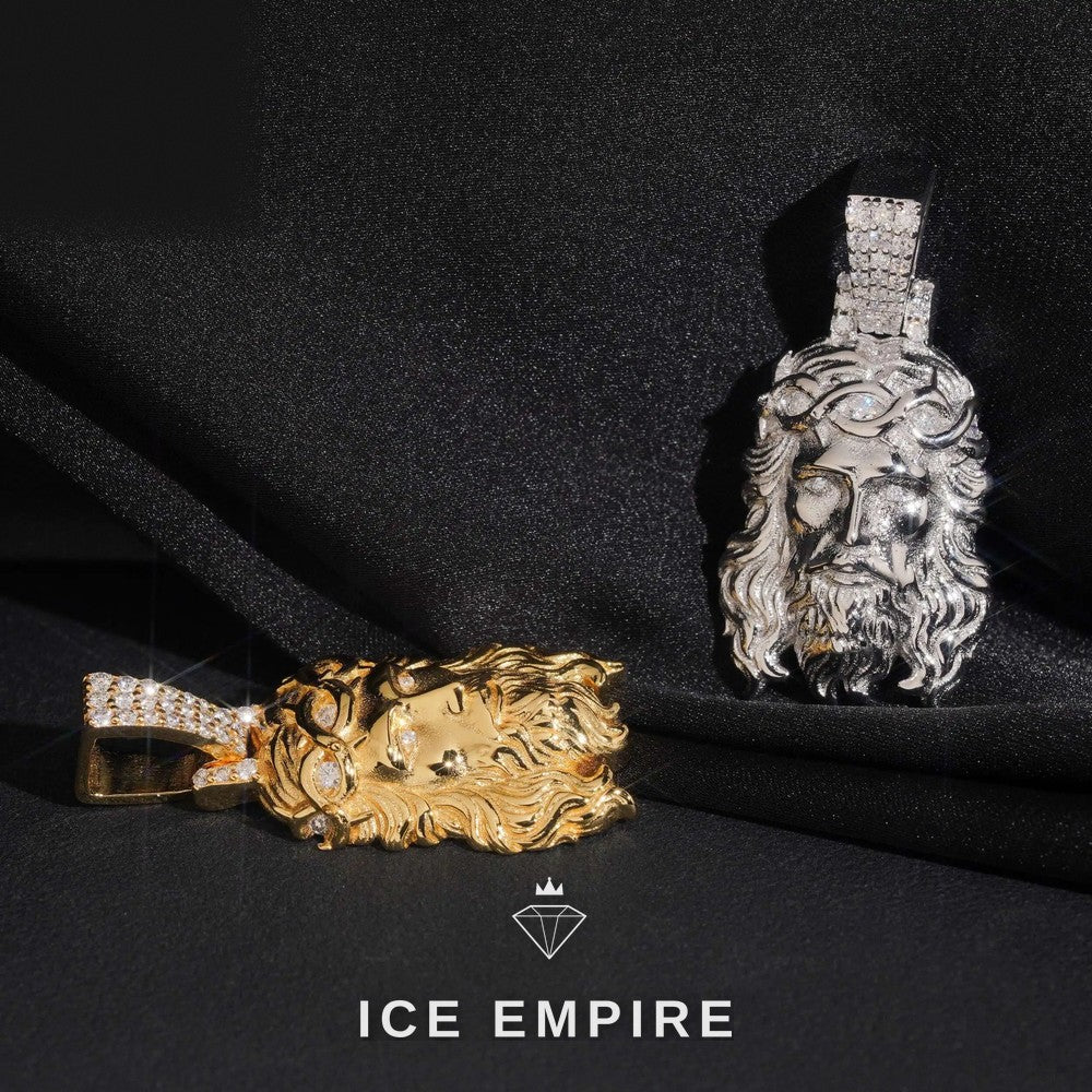 Iced Out Gold Plated Moissanite Pendant