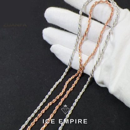 Iced Out Rose Gold Plated Cuban Chain