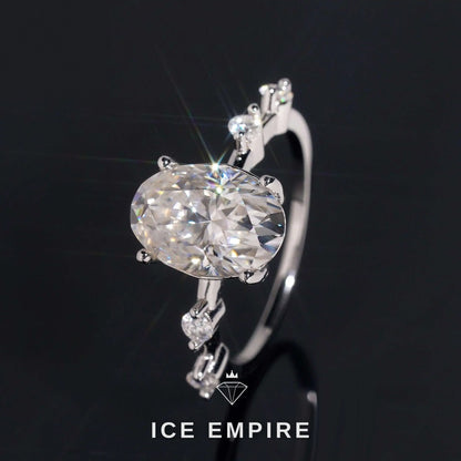 Iced Out Gold Plated Moissanite Wedding Band