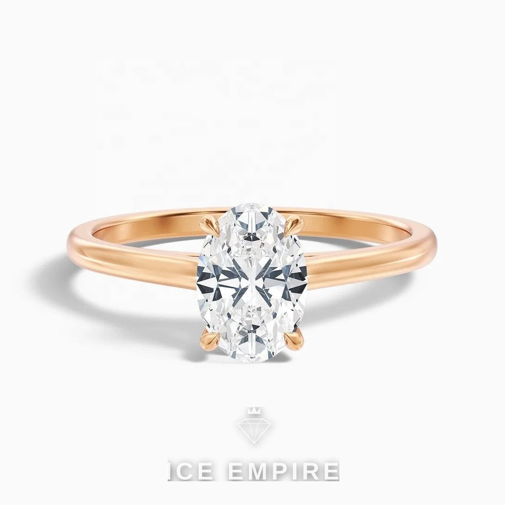 Iced Out Gold Plated Lab Grown Diamond Wedding Band