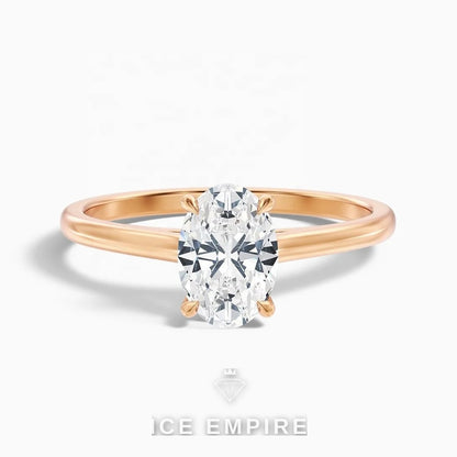Iced Out Gold Plated Lab Grown Diamond Wedding Band