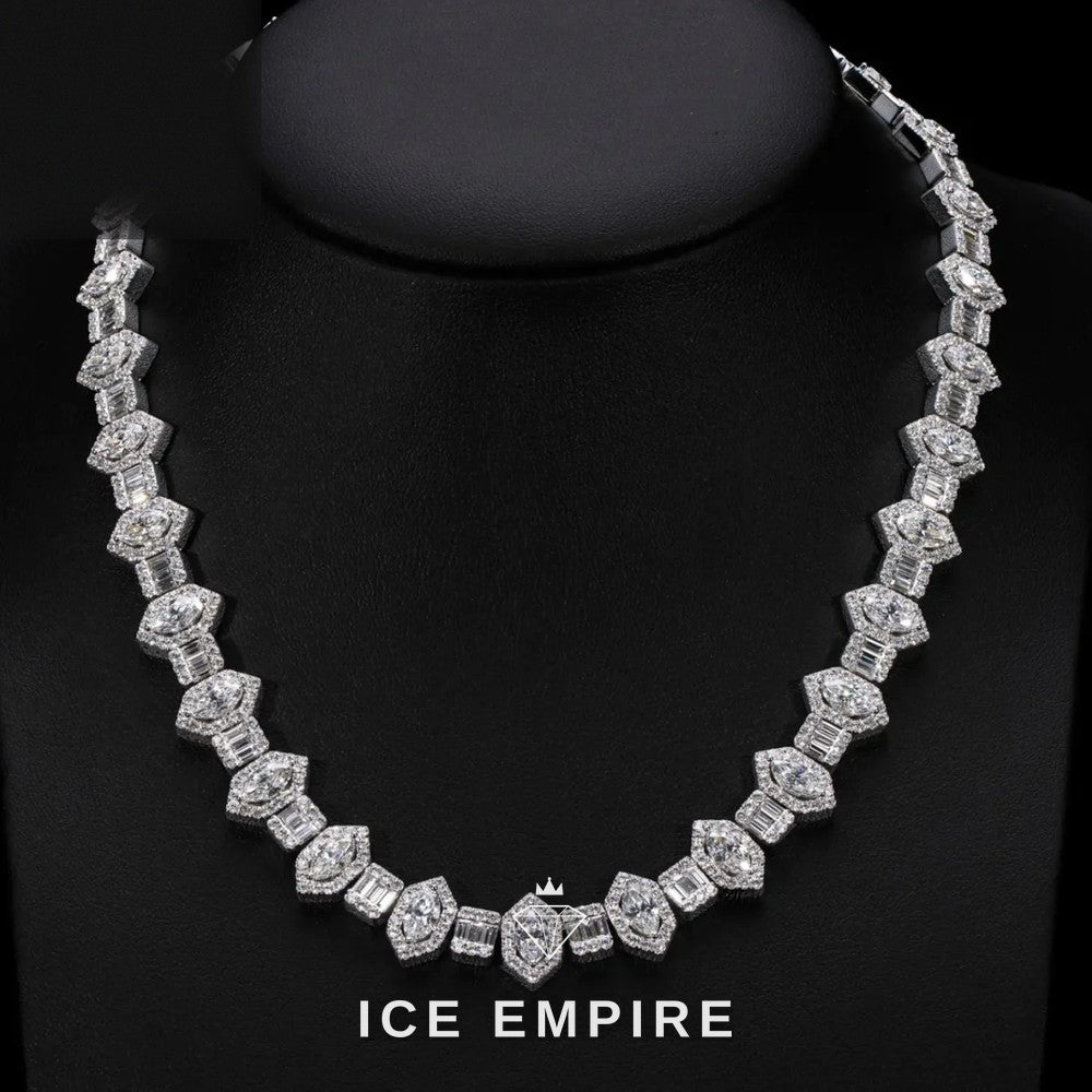 Iced Out Rose Gold Plated Moissanite Cuban Chain