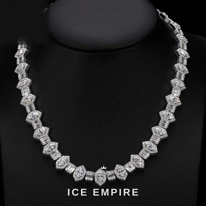 Iced Out Rose Gold Plated Moissanite Cuban Chain
