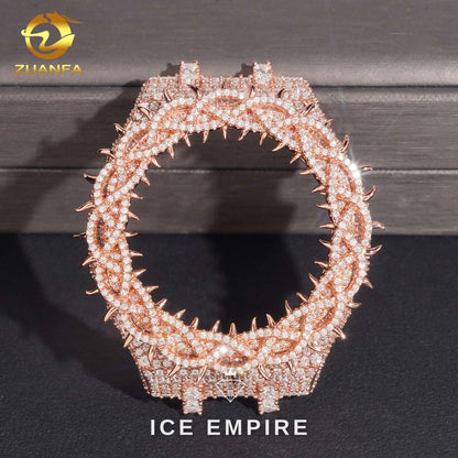 Iced Out 925 Silver Moissanite Watch