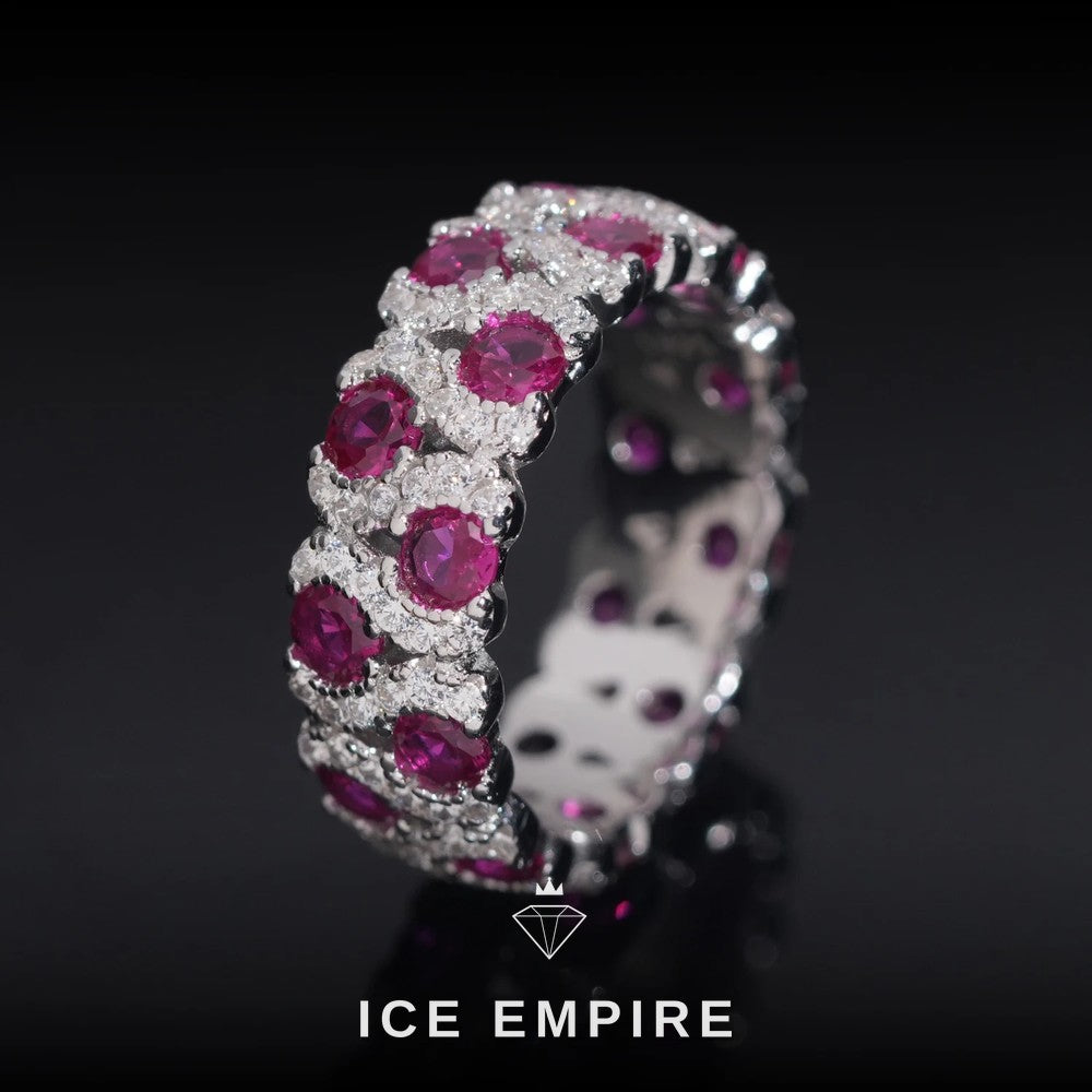 Iced Out 925 Silver Lab Grown Diamond Ring