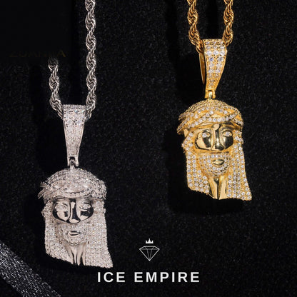 Iced Out Baguette 925 Silver Pendant
