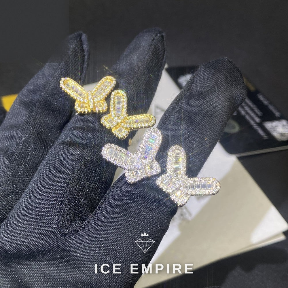 Iced Out Baguette 925 Silver Moissanite Ring
