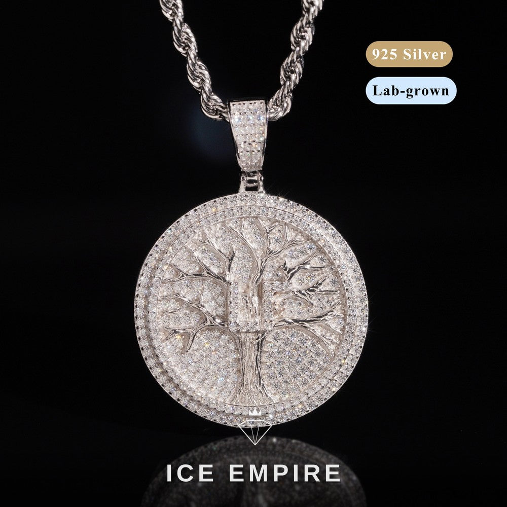 Iced Out Gold Plated Lab Grown Diamond Pendant